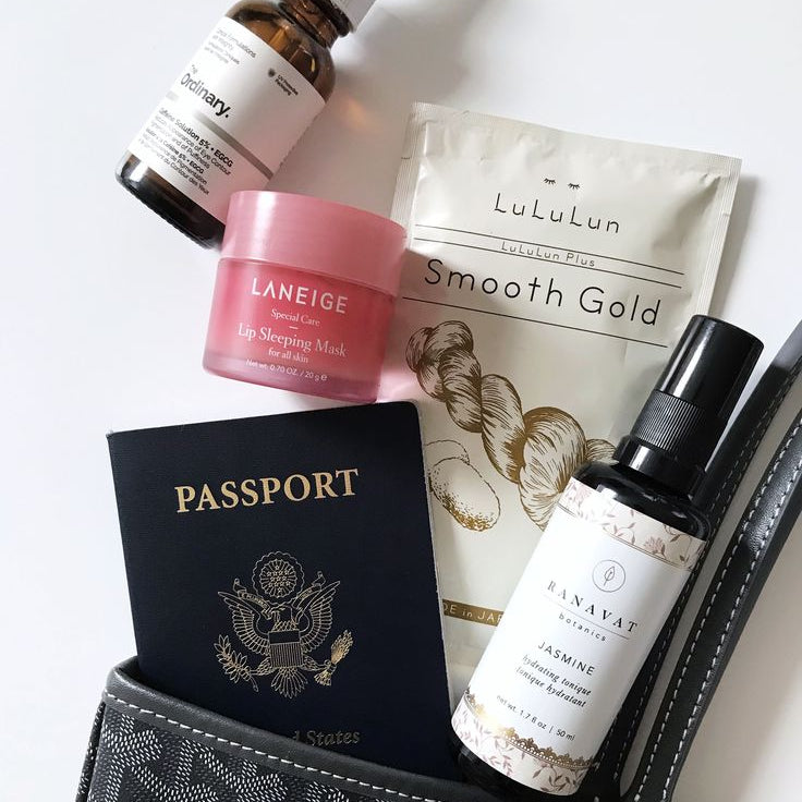 skincare travel