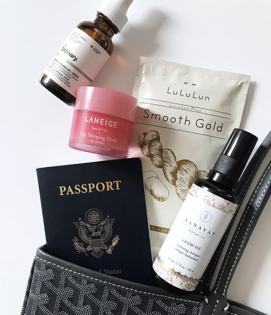 skincare travel