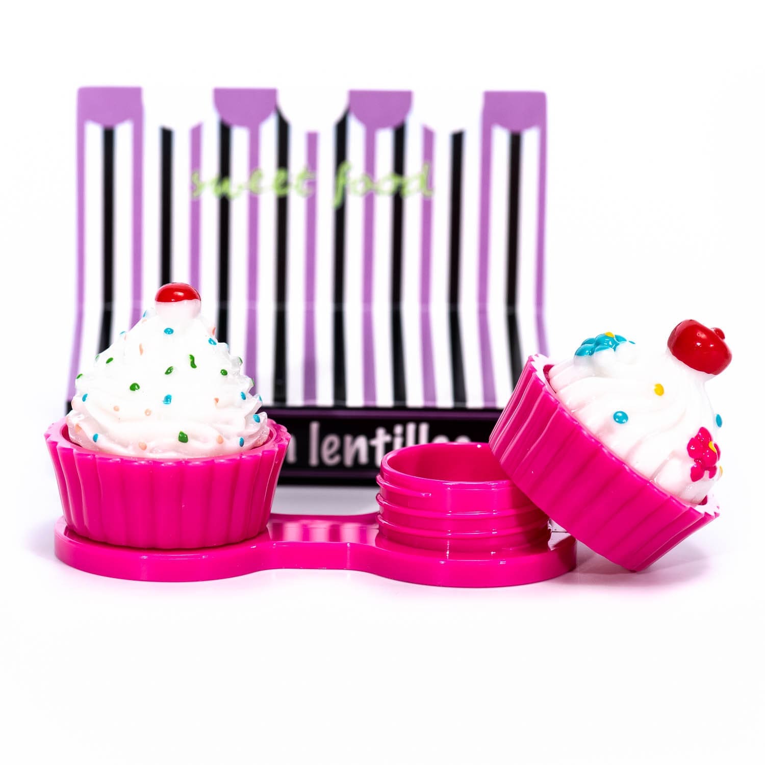 etui pour lentilles de couleur