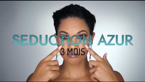 lentilles de couleur bleues