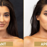 lentilles noisette pour les yeux foncés