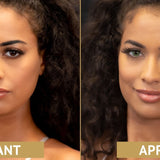 lentilles vertes pour les yeux foncés